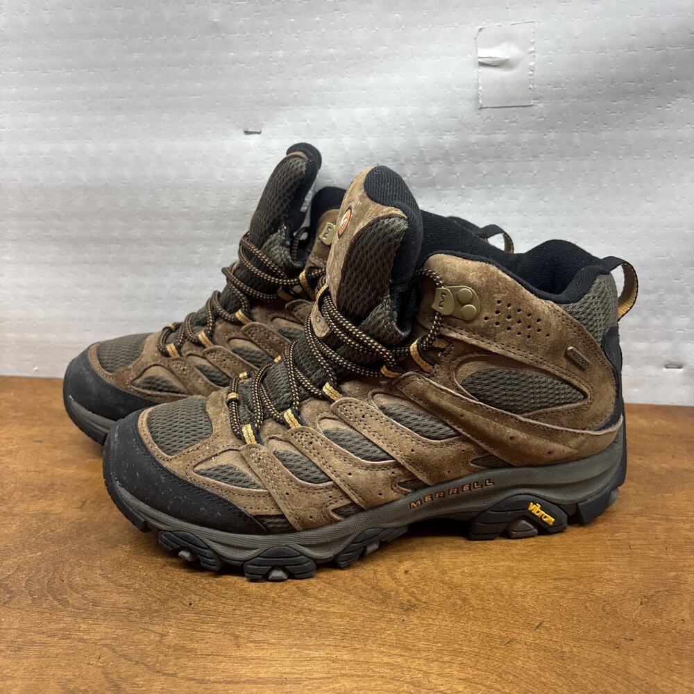 Merrell Moab 3 Mid Waterproof Hiking Boots Earth Brown J035839 Men's SIZE 10 - Picture 2 of 5
